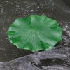 Unique Bargains Artificial Lotus Leaves for Garden Ponds Pool Decoration Green 14.96" 1pcs - image 2 of 4