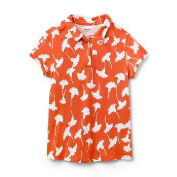 Kids' Adaptive Collared Short Sleeve Ginkgo Cherry Tomato Shirt - DVF for Target