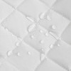 Aoibox Waterproof Mini Crib Mattress Protector 2 Pack Quilted 24x38 Fitted Soft Breathable Washable Cover Grey - 4 of 4