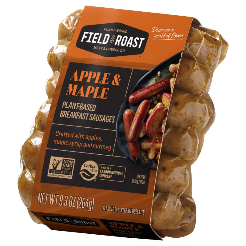 Field Roast Apple &#38; Maple Plant Based Vegan Breakfast Sausage - 9.3oz/12ct, 2 of 5