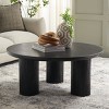 Mork 3 Leg Round Coffee Table - COF6604 - Safavieh - 2 of 4
