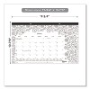 Monthly Desk Pad Calendar, Monthly Coloring Artwork, 17.75 x 10.88, Black Binding, Clear Corners, 12-Month (Jan to Dec): 2026 - 3 of 4