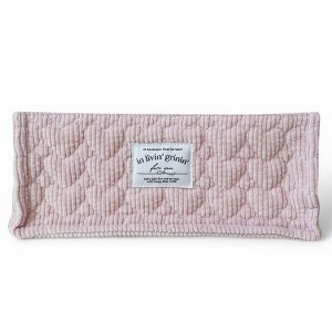 Anna-Kaci Rectangular Quilted Storage Box with Soft Sides and Label Accent 4.7x11x6.3in - 1 of 3