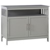 NicBex Accent Buffet Cabinet with Storage Modern Sideboard Cabinet Coffee Bar Cabinet with 2-Level Shelf and Open Compartment for Dining Room - 3 of 4