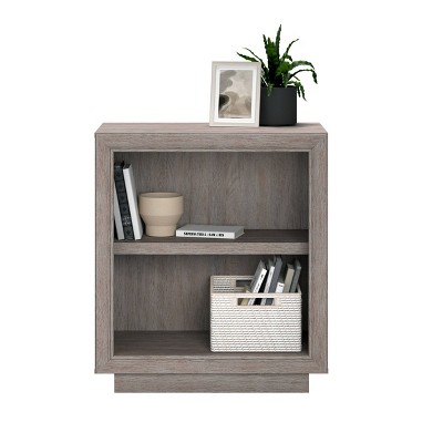 Ashen Oak Adjustable 2-Shelf Stackable Bookcase