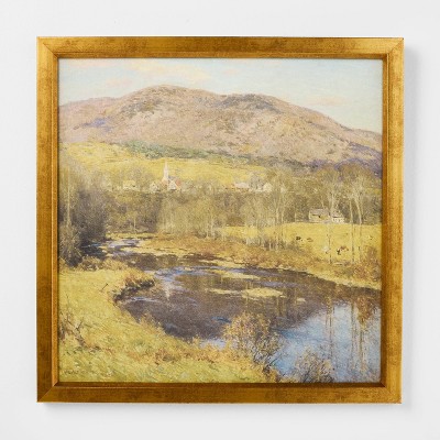 18x14 Citrus Harvest Framed Wall Canvas - Antique Gold - Threshold X Studio McGee