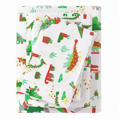100% Cotton Christmas Flannel Sheets - Great Bay Home