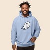 Dalix Giant Ghost Embroidered Hoodie Soft Fleece Hood Sweatshirt Mens - 2 of 4