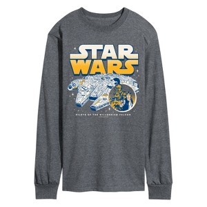 Men's - Star Wars - Han Chewy Mil Falc Long Sleeve Graphic T-Shirt - 1 of 3