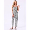 INSPIRE CHIC Women's 3 Pcs Pajama Set Camisole Tank Top Long Pants with V-Neck Long Sleeve Cardigan Sets - 2 of 4