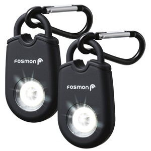 Fosmon Personal Alarm for Women, Self Defense Protection Keychain Safety Sound Siren 125DB with Strobe Light LED Flashlight Carabiner, SOS Emergency - 1 of 4