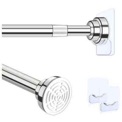 Adjustable shower curtain rod, 32 to 84 inches, stainless steel