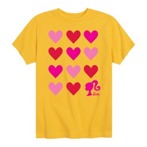 Boys' - Barbie - Barbie Heart Grid Short Sleeve Graphic T-Shirt - 1 of 4