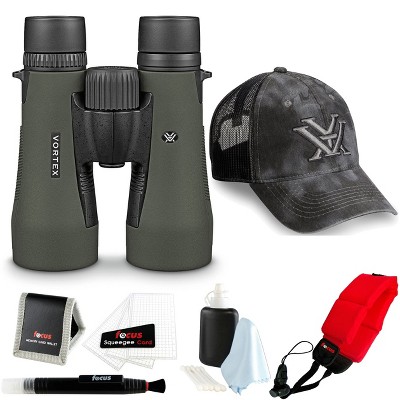 Vortex Diamondback 10x50 Binocular with Foam Floating Strap and Accessory Bundle