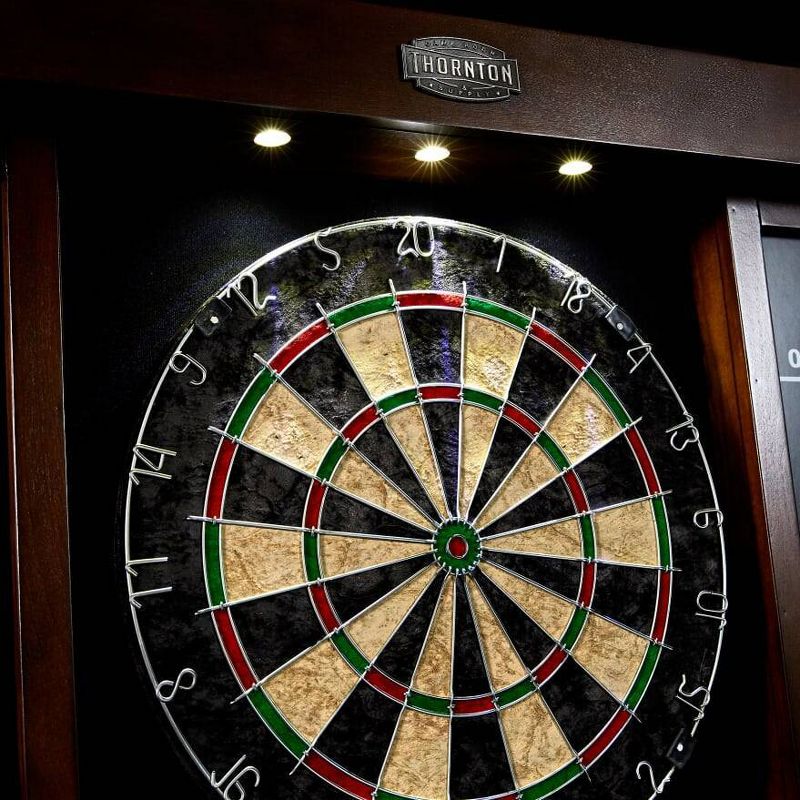Thornton 40&#34; Dart Board Cabinet with LED Lights, 3 of 7