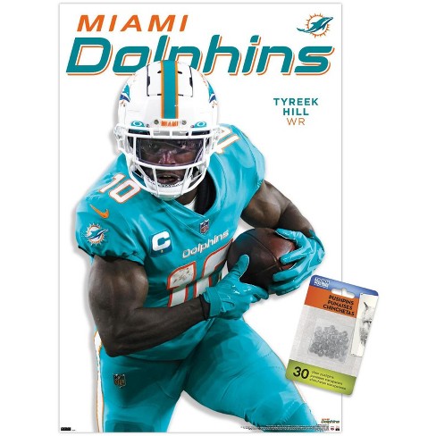 Evergreen Ultra-Thin Edgelight LED Wall Decor, Helmet, Miami Dolphins- 19.5  x 15 Inches Made In USA