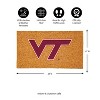 EvergreenNCAAVirginia Tech Hokies Logo Natural Coir 28 x 16 Inches Indoor Outdoor Doormat - 3 of 4