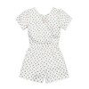 Hope & Henry Organic Girls' Flutter Sleeve Wrap Back Knit Romper, Infant - 3 of 4