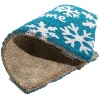 Imports Decor Printed Coir Doormat, Welcome Snowflakes, 18-Inch by 30-Inch - 2 of 3