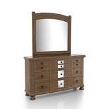 2pc Lellen Dresser and Mirror Set Rustic Natural Tone - HOMES: Inside + Out