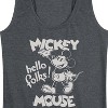 Women's - Disney - Mickey Mouse Hello Folks Graphic Racerback Tank - 2 of 4