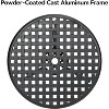 23.6Inch Patio Table with 2Inch Umbrella Hole - Outdoor Round Anti-Rust Cast Aluminum Small Coffee Bistro Table Antique Design - 4 of 4