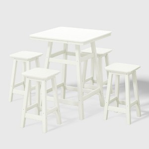 WestinTrends Malibu All Weather Hdpe Outdoor Patio Counter Height Dining Set (5-Piece) - 1 of 4