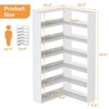 GustoWave Corner Bookshelf, 6-Tier Tall Wooden Corner Bookcase with Baffles, Open Bookshelf L-Shaped Storage Display Rack, Bookcases Shelf Unit - 3 of 4