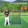VEVOR Baseball And Softball Rebounder Net, 3.5 x 6 ft PitchBack Baseball Pitching Nest, Softball Pitchback Net, Fielding Trainer, Bounce Back Net - 3 of 4
