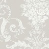 Laura Ashley Josette White and Dove Grey Wallpaper - 4 of 4