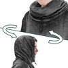 PAVILIA Wearable Blanket Hoodie Women Men, Oversized Sweatshirt Hooded Sweater, Fleece Soft Cozy Warm Plush Gift Ideas - 2 of 4