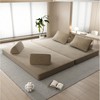 Dolonm 86.6" Boneless Compressed Sofa，Chenille 3-in-1 Convertible Bed/Chaise/Game Mat，No Assembly，for living room/bedroom - 2 of 4