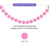 Unique Bargains Party Decoration 24 Felt Balls Hanging Garland 4 Pcs - 2 of 4