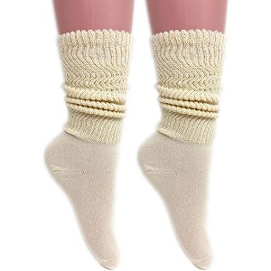 Women's Cotton Lightweight Slouch Socks – Extra Thin, 2 Pairs, Size 9-11 | Soft & Breathable - 1 of 1