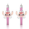 Disney Lilo and Stitch Silver Plated Angel Enamel Hoop Earrings - 3 of 4