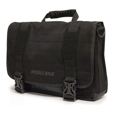 Mobile Edge Eco-Friendly Laptop/Tablet 14.1" Ultrabook or 15" MacBook Messenger Bag - Black          