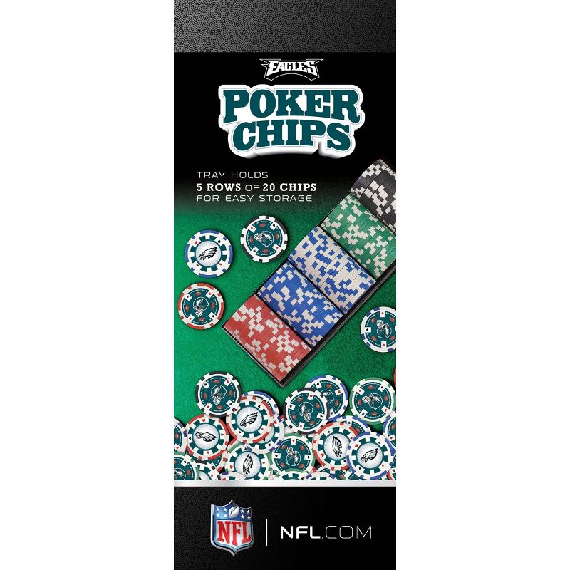 NFL Philadelphia Eagles 100ct Poker Chip, 3 of 5
