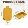 Unique Bargains Foldable Desk Organizing Key Coin Cat Design Jewelry Storage Tray 7.7" x 5.1" x 4" - 2 of 4