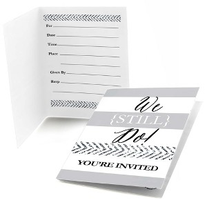 Big Dot of Happiness We Still Do - Wedding Anniversary - Fill In Wedding Anniversary Party Invitations (8 count) - 1 of 4