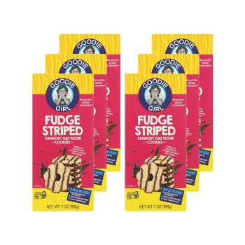 Goodie Girl Fudge Striped Crunchy Oat Flour Cookies - Case of 6/7 oz