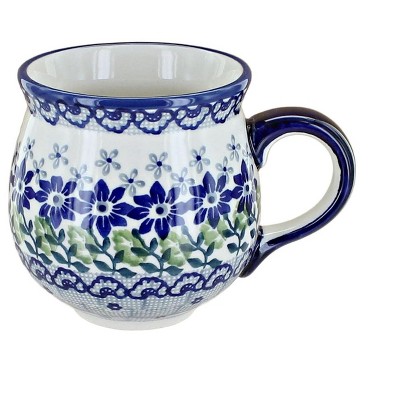 Blue Rose Polish Pottery K090  Manufaktura Bubble Mug