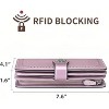 Wikineon Women's Leather Credit Card Holder Wristlet - RFID Blocking Technology for Identity Protection, Large Capacity Design Holds Cards - 3 of 4