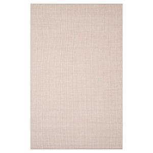 Ivory/Gray Stripe Flatweave Woven Accent Rug - (3
