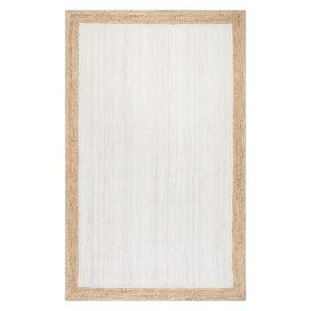 White Solid Loomed Area Rug 2'x3' - nuLOOM