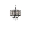 Elegant Lighting Elise 17 inch pendant in black - 3 of 4