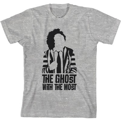 Beetlejuice The Ghost With The Most Boy's Athletic Heather T-shirt-Medium