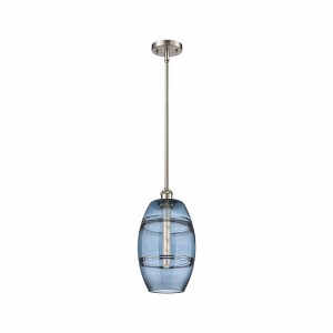 Vaz - 1 Light Stem Hung Mini Pendant In Industrial Style-9.88 Inches Tall and 8 Inches Wide - 1 of 1
