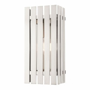Livex Lighting Greenwich 1 - Light Wall Light in  Brushed Nickel - 1 of 2