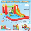 KRISRATE Inflatable Bounce House 12 x 9FT, Water Park Bouncy Castle with Long Slide, Climbing Wall, Basketball Hoop & Splash Pool for Outdoor Backyard - 3 of 4