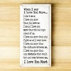 Slickblue Love You More Quote Wall Art, Solid Knotty Pine, Rustic Wood Sign, Farmhouse Style Decor, Color Options - 2 of 3